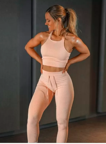 Casual Seamless Leggings & Bra Set - Image 8